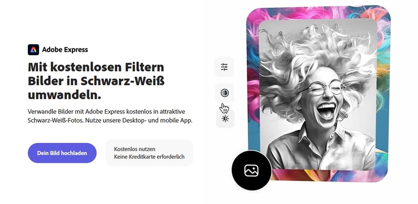 bilder in schwarz weiss mit adobe umwandeln