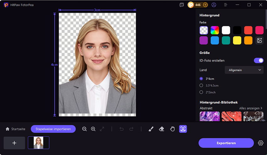 bewerbungsfoto hintergrund waehlen
