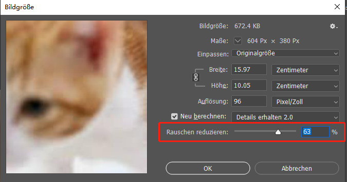 rauschen reduzieren