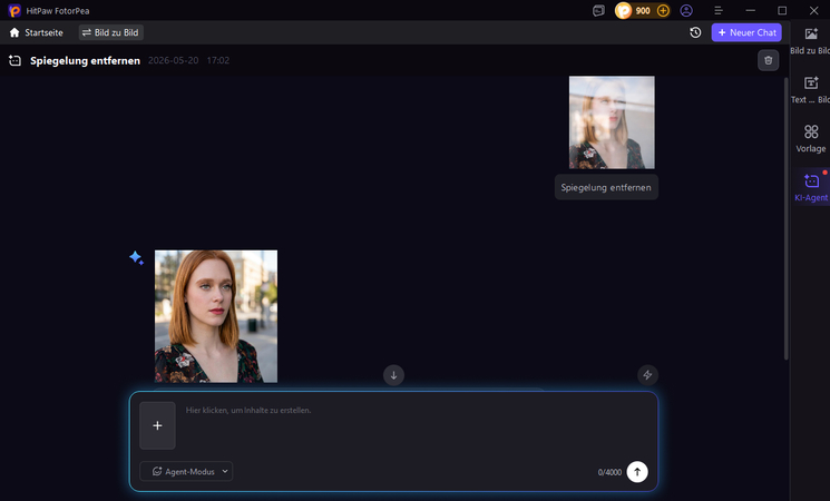 preview and download a glare-free photo in hitpaw fotorpea