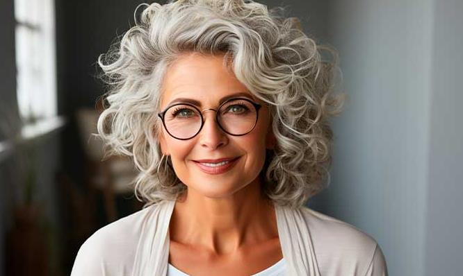 große locken bei langem haar