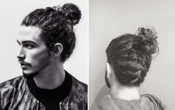 half up man bun