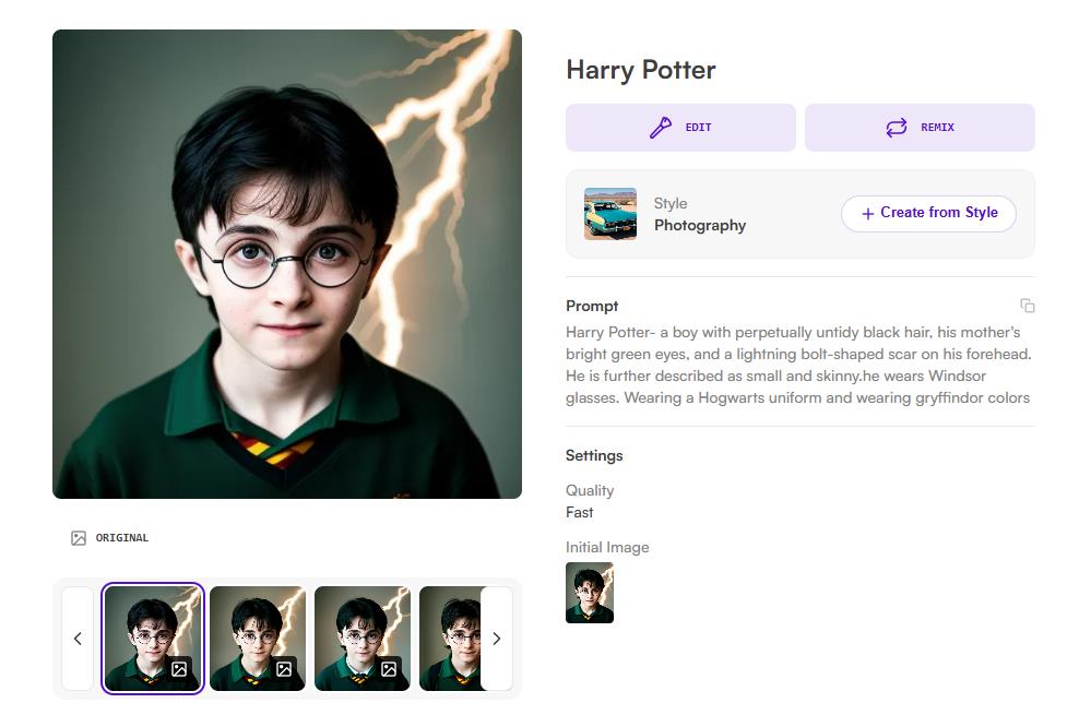harry potter ki bild mit starryai erstellen