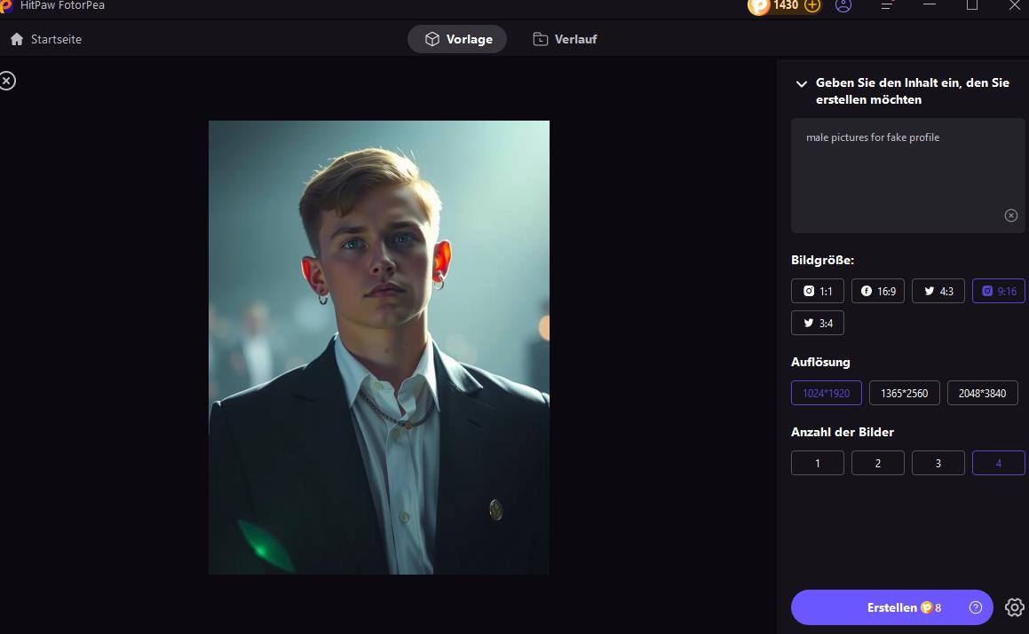 textbeschreibung eingeben