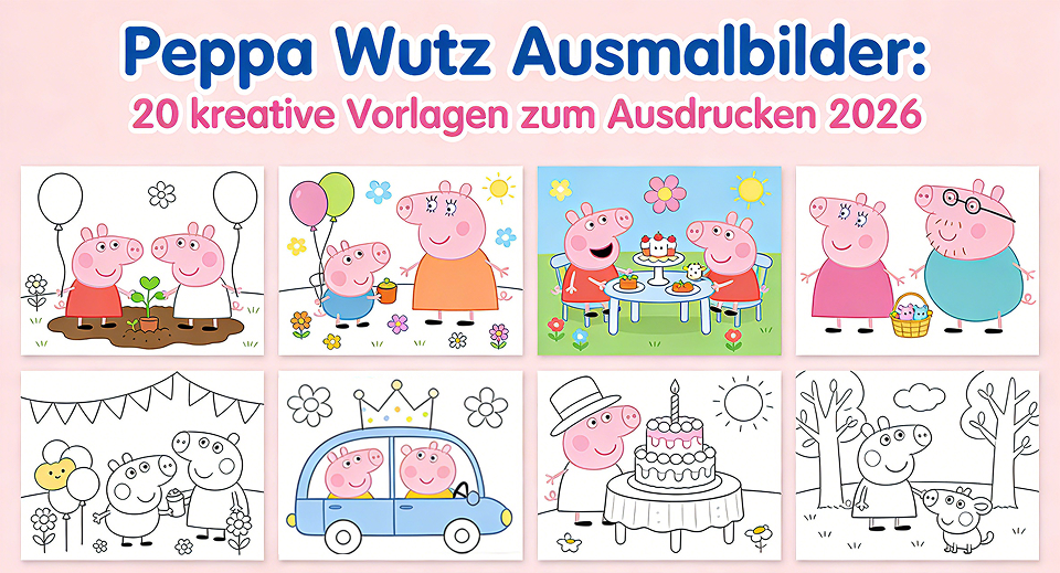 Peppa Wutz ausmalbilder