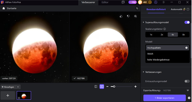 4K Export Vorschau