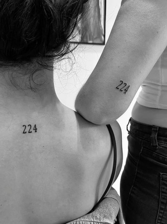 Zahlen-Tattoo