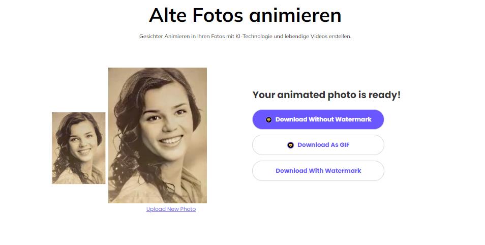 fotos animieren kostenlos