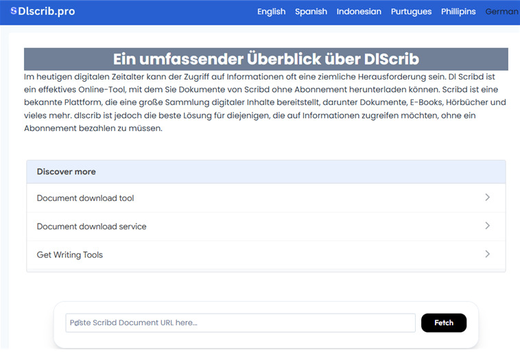 Scribd Downloader online kostenlos nutzen