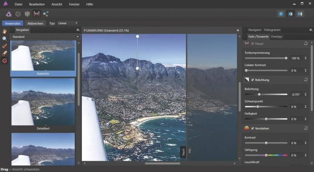 fotos mit affinityphoto klarer machen