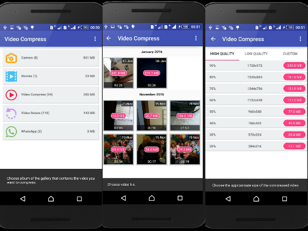 android video komprimieren videocompress