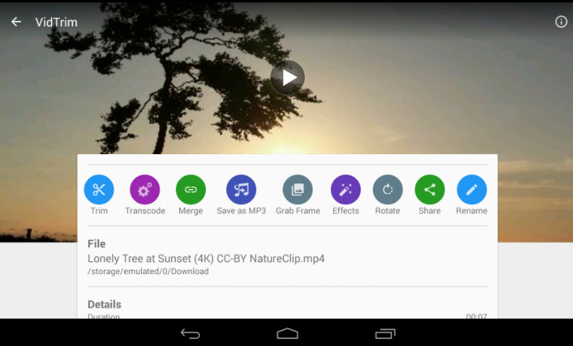 video komprimieren android kostenlos VidTrim