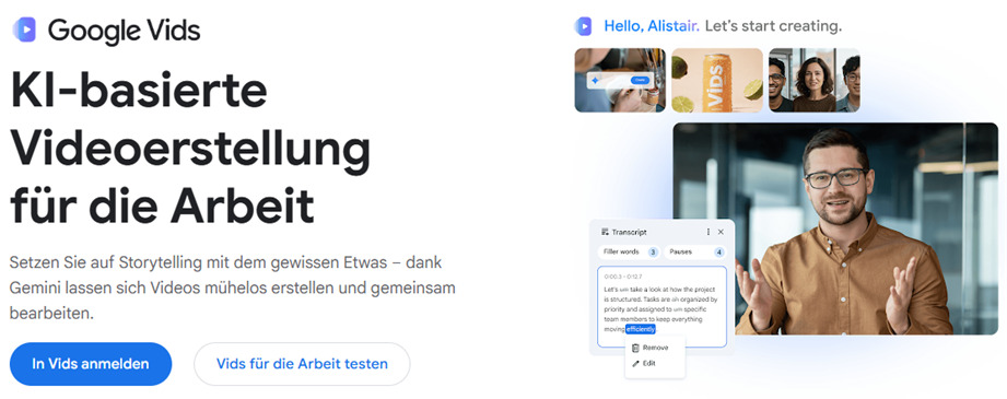 Google Vids KI Video Generator